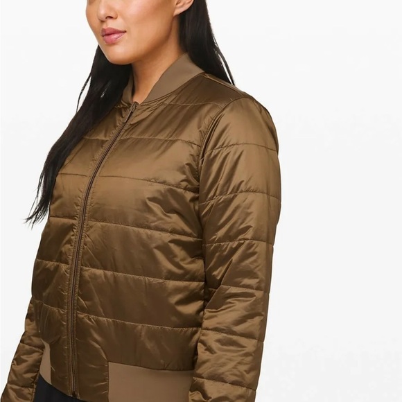 LULULEMON NON-STOP Reversible Bomber Jacket (Size 6) - Picture 2 of 3